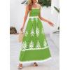 image:imagePRETTYGARDEN Summer Dress for Women 2026 Floral Sundress Spaghetti Strap Flowy Beach Vacation Boho Maxi DressesGreen Floral