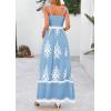 image:imagePRETTYGARDEN Summer Dress for Women 2026 Floral Sundress Spaghetti Strap Flowy Beach Vacation Boho Maxi DressesLight Blue White Floral