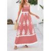 image:imagePRETTYGARDEN Summer Dress for Women 2026 Floral Sundress Spaghetti Strap Flowy Beach Vacation Boho Maxi DressesPink White Floral