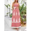 image:imagePRETTYGARDEN Summer Dress for Women 2026 Floral Sundress Spaghetti Strap Flowy Beach Vacation Boho Maxi DressesPink White Floral