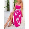 image:imagePRETTYGARDEN Summer Dress for Women 2026 Floral Sundress Spaghetti Strap Flowy Beach Vacation Boho Maxi DressesRose Red White Floral