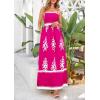 image:imagePRETTYGARDEN Summer Dress for Women 2026 Floral Sundress Spaghetti Strap Flowy Beach Vacation Boho Maxi DressesRose Red White Floral