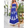 image:imagePRETTYGARDEN Summer Dress for Women 2026 Floral Sundress Spaghetti Strap Flowy Beach Vacation Boho Maxi DressesRoyal Blue White Floral