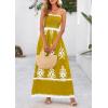 image:imagePRETTYGARDEN Summer Dress for Women 2026 Floral Sundress Spaghetti Strap Flowy Beach Vacation Boho Maxi DressesTurmeric White Floral