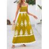 image:imagePRETTYGARDEN Summer Dress for Women 2026 Floral Sundress Spaghetti Strap Flowy Beach Vacation Boho Maxi DressesTurmeric White Floral