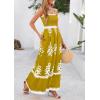 image:imagePRETTYGARDEN Summer Dress for Women 2026 Floral Sundress Spaghetti Strap Flowy Beach Vacation Boho Maxi DressesTurmeric White Floral