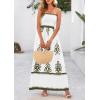 image:imagePRETTYGARDEN Summer Dress for Women 2026 Floral Sundress Spaghetti Strap Flowy Beach Vacation Boho Maxi DressesWhite Army Green Floral