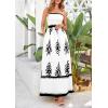image:imagePRETTYGARDEN Summer Dress for Women 2026 Floral Sundress Spaghetti Strap Flowy Beach Vacation Boho Maxi DressesWhite Black Floral