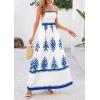 image:imagePRETTYGARDEN Summer Dress for Women 2026 Floral Sundress Spaghetti Strap Flowy Beach Vacation Boho Maxi DressesWhite Blue Floral