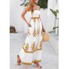 image:imagePRETTYGARDEN Summer Dress for Women 2026 Floral Sundress Spaghetti Strap Flowy Beach Vacation Boho Maxi DressesWhite Khaki Floral