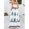 image:imagePRETTYGARDEN Summer Dress for Women 2026 Floral Sundress Spaghetti Strap Flowy Beach Vacation Boho Maxi DressesWhite Lake Blue Floral