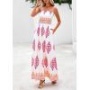 image:imagePRETTYGARDEN Summer Dress for Women 2026 Floral Sundress Spaghetti Strap Flowy Beach Vacation Boho Maxi DressesWhite Rose Red Floral