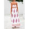 image:imagePRETTYGARDEN Summer Dress for Women 2026 Floral Sundress Spaghetti Strap Flowy Beach Vacation Boho Maxi DressesWhite Rose Red Floral