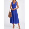 image:imagePRETTYGARDEN Summer Dresses for Women 2026 Spring Casual Sleeveless V Neck Pleated Midi Work Cocktail Wedding Guest DressRoyal Blue