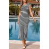 image:imagePRETTYGARDEN Womens 2026 Summer Bodycon Midi Dress Casual Striped Cap Sleeve Party Wedding Guest Dresses Vacation OutfitsStriped Black White