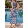 image:imagePRETTYGARDEN Womens 2026 Summer Bodycon Midi Dress Casual Striped Cap Sleeve Party Wedding Guest Dresses Vacation OutfitsStriped Navy White