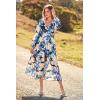 image:imagePRETTYGARDEN Womens Floral Midi Dress Casual Fall V Neck Long Sleeve Flowy Spring Beach Wedding Guest Vacation DressesBlack Blue Floral