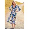 image:imagePRETTYGARDEN Womens Floral Midi Dress Casual Fall V Neck Long Sleeve Flowy Spring Beach Wedding Guest Vacation DressesBlack Blue Floral