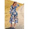 image:imagePRETTYGARDEN Womens Floral Midi Dress Casual Fall V Neck Long Sleeve Flowy Spring Beach Wedding Guest Vacation DressesBlack Blue Floral