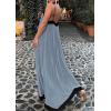 image:imagePRETTYGARDEN Womens Maxi Dress 2026 Summer Sundress V Neck Spaghetti Strap Flowy Elegant Party Dresses Beach Vacation ClothesDusty Blue