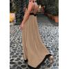 image:imagePRETTYGARDEN Womens Maxi Dress 2026 Summer Sundress V Neck Spaghetti Strap Flowy Elegant Party Dresses Beach Vacation ClothesLight Khaki