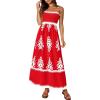 Red White Floral