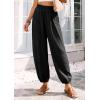 image:imagePRETTYGARDEN Womens 2026 Summer Casual Pants High Waisted Loose Wide Leg Palazzo Pockets Lounge Beach Travel Trousers OutfitsBlack