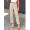 image:imagePRETTYGARDEN Womens Dress Pants Summer 2026 Work Clothes Tapered High Waisted Trousers Slacks Pockets Business Casual OutfitsBeige