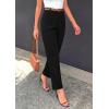 image:imagePRETTYGARDEN Womens Dress Pants Summer 2026 Work Clothes Tapered High Waisted Trousers Slacks Pockets Business Casual OutfitsBlack