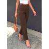 image:imagePRETTYGARDEN Womens Dress Pants Summer 2026 Work Clothes Tapered High Waisted Trousers Slacks Pockets Business Casual OutfitsBrown