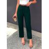 image:imagePRETTYGARDEN Womens Dress Pants Summer 2026 Work Clothes Tapered High Waisted Trousers Slacks Pockets Business Casual OutfitsDark Green