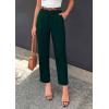 image:imagePRETTYGARDEN Womens Dress Pants Summer 2026 Work Clothes Tapered High Waisted Trousers Slacks Pockets Business Casual OutfitsDark Green