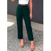 image:imagePRETTYGARDEN Womens Dress Pants Summer 2026 Work Clothes Tapered High Waisted Trousers Slacks Pockets Business Casual OutfitsDark Green