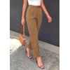 image:imagePRETTYGARDEN Womens Dress Pants Summer 2026 Work Clothes Tapered High Waisted Trousers Slacks Pockets Business Casual OutfitsKhaki