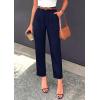 image:imagePRETTYGARDEN Womens Dress Pants Summer 2026 Work Clothes Tapered High Waisted Trousers Slacks Pockets Business Casual OutfitsNavy Blue
