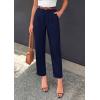 image:imagePRETTYGARDEN Womens Dress Pants Summer 2026 Work Clothes Tapered High Waisted Trousers Slacks Pockets Business Casual OutfitsNavy Blue