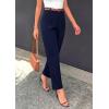 image:imagePRETTYGARDEN Womens Dress Pants Summer 2026 Work Clothes Tapered High Waisted Trousers Slacks Pockets Business Casual OutfitsNavy Blue