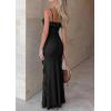 image:imagePRETTYGARDEN Women 2026 Wedding Guest Cocktail Maxi Dress Spaghetti Strap Sleeveless V Neck Bodycon Mesh Party Summer OutfitsBlack