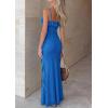 image:imagePRETTYGARDEN Women 2026 Wedding Guest Cocktail Maxi Dress Spaghetti Strap Sleeveless V Neck Bodycon Mesh Party Summer OutfitsBlue