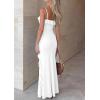 image:imagePRETTYGARDEN Women 2026 Wedding Guest Cocktail Maxi Dress Spaghetti Strap Sleeveless V Neck Bodycon Mesh Party Summer OutfitsWhite