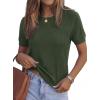 image:imagePRETTYGARDEN Womens 2026 Spring Short Sleeve Sweater Knit Going Out Tops Work Shirts Trendy Summer Business Casual OutfitsArmy Green