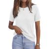image:imagePRETTYGARDEN Womens 2026 Spring Short Sleeve Sweater Knit Going Out Tops Work Shirts Trendy Summer Business Casual OutfitsWhite