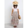 image:imagePRETTYGARDEN Womens Ditzy Floral Print Midi Skirt Boho Elastic High Waist Long Skirts for Women Trendy High Low HemFloral Black