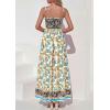 image:imagePRETTYGARDEN Womens Floral Maxi Dress Boho Casual 2026 Summer Spaghetti Strap Smocked Sleeveless Flowy Beach Vacation DressesApricot