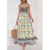 image:imagePRETTYGARDEN Womens Floral Maxi Dress Boho Casual 2026 Summer Spaghetti Strap Smocked Sleeveless Flowy Beach Vacation DressesApricot