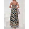 image:imagePRETTYGARDEN Womens Floral Maxi Dress Boho Casual 2026 Summer Spaghetti Strap Smocked Sleeveless Flowy Beach Vacation DressesBlack