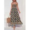 image:imagePRETTYGARDEN Womens Floral Maxi Dress Boho Casual 2026 Summer Spaghetti Strap Smocked Sleeveless Flowy Beach Vacation DressesBlack