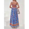 image:imagePRETTYGARDEN Womens Floral Maxi Dress Boho Casual 2026 Summer Spaghetti Strap Smocked Sleeveless Flowy Beach Vacation DressesBlue