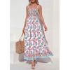 image:imagePRETTYGARDEN Womens Floral Maxi Dress Boho Casual 2026 Summer Spaghetti Strap Smocked Sleeveless Flowy Beach Vacation DressesPink