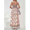 image:imagePRETTYGARDEN Womens Floral Maxi Dress Boho Casual 2026 Summer Spaghetti Strap Smocked Sleeveless Flowy Beach Vacation DressesWhite